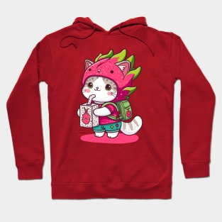 Dragonfruit Kitty Hoodie